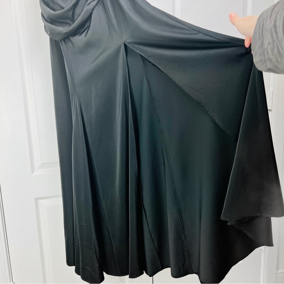 NWT For Love and Lemons Willa Ruched Formal Satin Maxi Gown Dress Small S Black - Picture 10 of 10